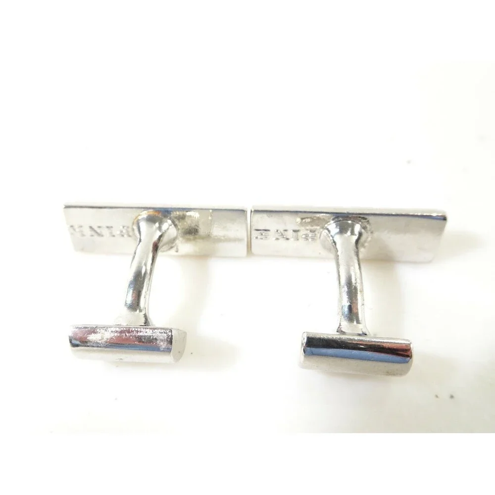 Pink Men's Burgundy Orange Silver Cuff Links